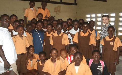 Working with children in Humjibre village